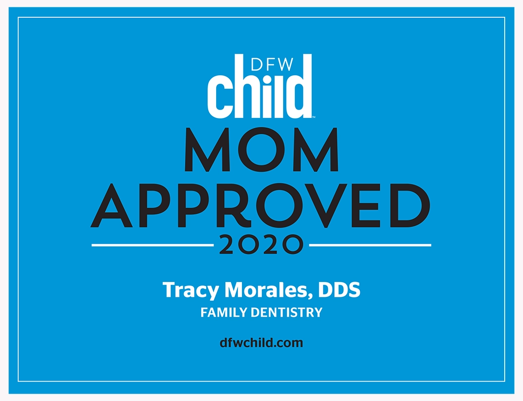 Tracy-Morales-DDS everlasting dentistry DFW child mom approved graphic